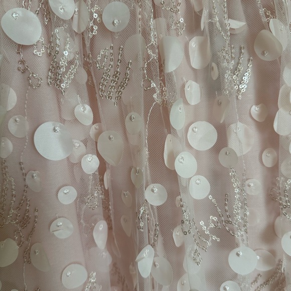 Charlie Paige Blush Sequin Skirt - Picture 6 of 14